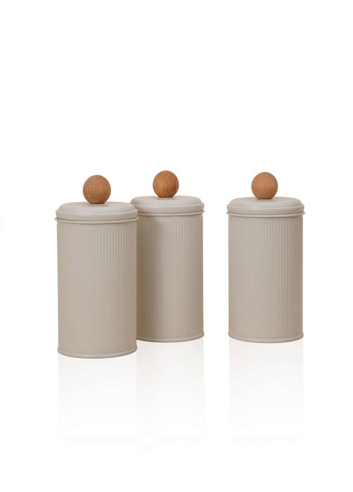 Hermia Set de Cajas de Almacenamiento STP0019, 3 Piezas, Beige Hermia Set de Cajas de Almacenamiento STP0019, 3 Piezas, Beige